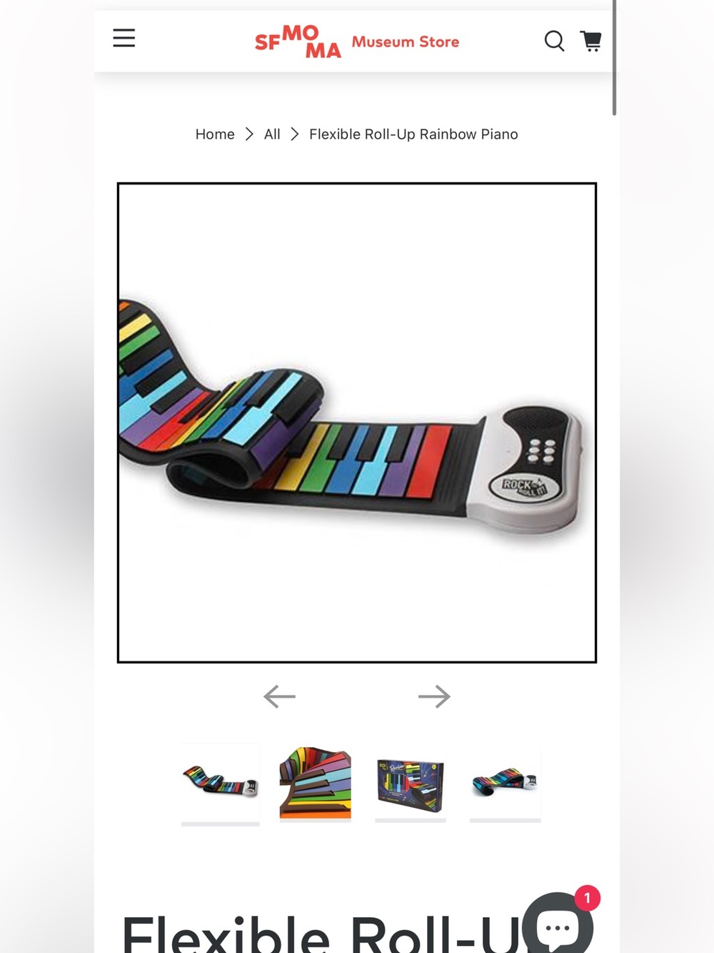 Flexible Roll-Up Piano Keyboard - Rainbow Keys